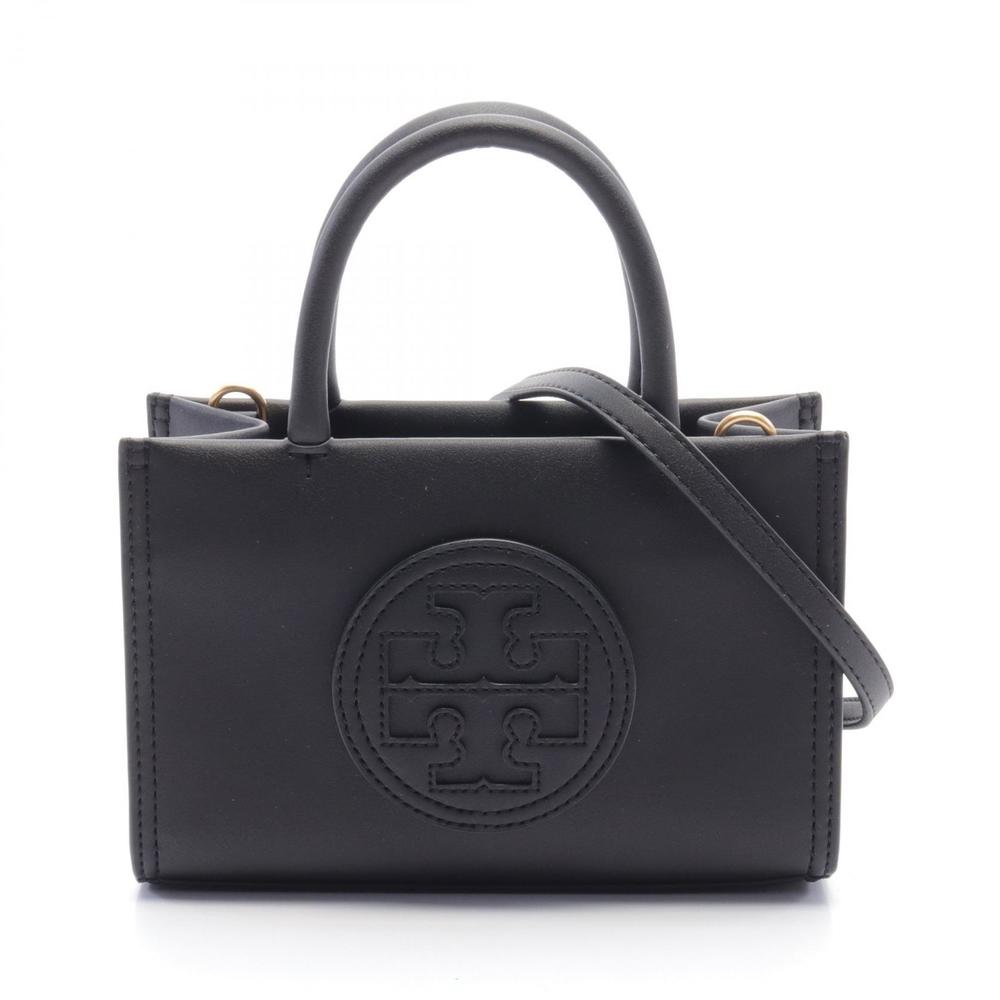 Other Tory Burch Logo Mini Handbag Faux Leather Plastic Handbag 145613001